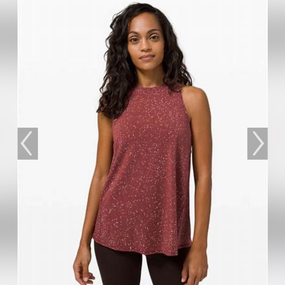 NWT Lululemon All Tied Up Tank - Paint Splatter